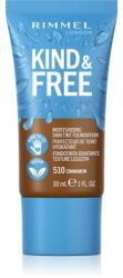 Rimmel Kind & Free Moisturising Skin Tint machiaj ușor de hidratare culoare 510 Cinnamon 30 ml