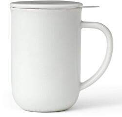 VIVA Scandinavia MINIMA BALANCE V77502 csésze teához szűrővel és fedővel, 500 ml, porcelán, fehér (V77502)