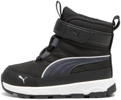 PUMA Puma, Evolve AC+ műbőr és textil hótaposó, Fekete, Sötétszürke, 23 EU (392646-01-6)
