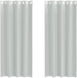 vidaXL 2 db világosszürke fátyolfüggönyök rojtokkal 140x225 cm 4102109 (4102109)