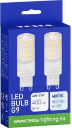 TESLA TESLA LED BULB, G9, 4 W, 400 lm, 4000 K, nappali, fehér, 2 db (G9000440-PACK2) - alza