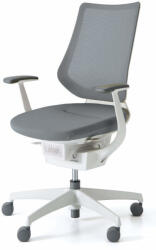 KOKUYO ING Glider 360° fehér váz, szürke hálóval