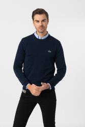 Lacoste Lacoste, Normál fazonú organikuspamut pulóver, Tengerészkék, 4 (AH1985-166-4)