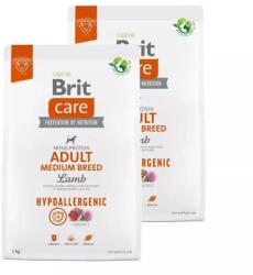 Brit Care Dog Hypoallergenic Adult Medium Breed bárány, rizs kutyatáp 2x1kg