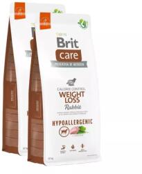Brit Care Dog Hypoallergenic Weight Loss Rabbit & Rice kutyatáp 2x1kg