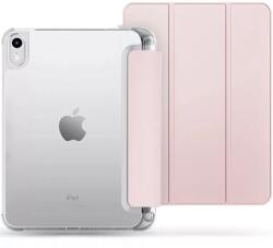  ZONE TP SC Pen Hybrid Trifold mappa tok közepesen ütésálló érintőceruza tartóval átlátszó hátlap Apple iPad 10.9 (2022) rózsaszín