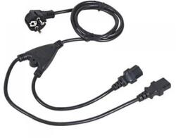 C-TECH 230V IEC Táp Fekete 1.8m CB-PWRC13-18-Y (CB-PWRC13-18-Y)