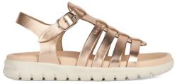Geox Geox, Soleima pántos bőrszandál, Aranyszín, 32 EU (J35GSB000CFC7018-32)