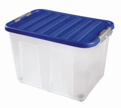 Heidrun Clipbox átlátszó tárolódoboz 75L gurulós (401615)