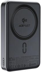 ACEFAST M11-10000 30W Qi2 Mágneses Hordozható Töltő MagSafe támogatással - Fekete