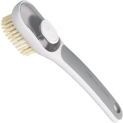 Cyrax 2 az 1-ben multifunkciós kefe, Cyrax, sűrű kefe/lánckefe, folyadéktartóval, hosszú nyéllel, 20, 1 x 4, 3 x 5 cm, szürke (134396)