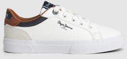 Pepe Jeans London Pepe Jeans London, Sneaker nyersbőr részletekkel, Fehér, 33 EU (PBS30569-800-33)