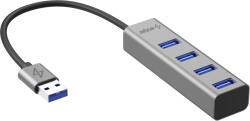 AlzaPower AluCore USB-A (M) to 4× USB-A (F) - asztroszürke (APW-HAA4A1Y)