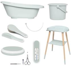 bébé-jou Sense 7 részes babakád és kádállvány fürdető szett sky green b4288055