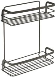 Metaltex ORIGIN LAVA, 26 × 10 × 30 cm, felakasztható, 2 szintes, fekete