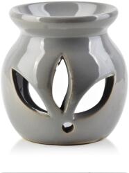 Mondex Gyertyatartó, Mondex, Kerámia, 6, 5x7x7, 5 cm, Szürke (HTTP6418)