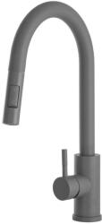 Gamma Taru II. Mosogató Csaptelep - Kihúzható, Zuhanyfejes, Mat Szürke (BTS-GPG) - rent-xgranit