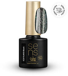 Crystal Nails SENS HEMA Free ICE FLAKE base gel - Black 10ml TF