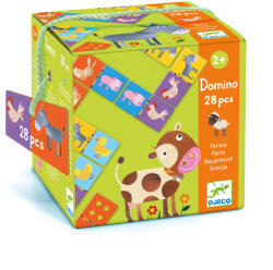 DJECO Domino játék - Tanya, 28 db-os - Farm (DJEDJ08158)