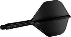 Target Fluturas si tija intr-o bucata Target K-Flex negru, fluturas No2, tija mediu (TRG410020)