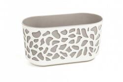 Lamela DUET, 400 mm, krém/sötétszürke