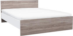  Miami franciaágy ágyneműtartó nélkül 160x200 cm yorki tölgy-fehér