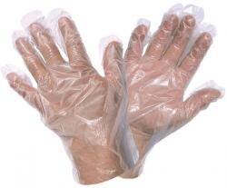  Manusi unica folosinta, folie transparenta cu agatatoare, marime L, 100 buc/set R71079 (R71079)
