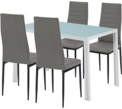  Midland 4+1 étkező garnitúra szürke-fekete