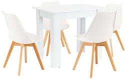 Amina 4+1 étkező garnitúra fehér-fehér