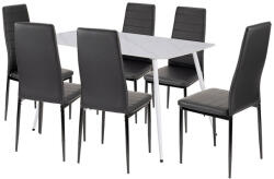 Jenna 6+1 étkező garnitúra fekete - pepita - 217 590 Ft