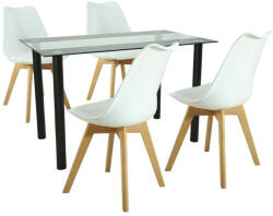 Merlo 4+1 étkező garnitúra fehér