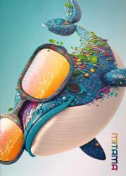 Mitama Bálna, A4, négyzetrácsos, 40+2 lap (62732-90103)