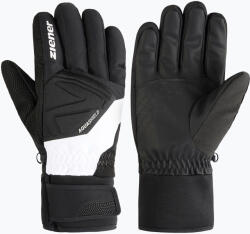 ZIENER Мъжки скиорски ръкавици ZIENER Gatis Aquashield black/white