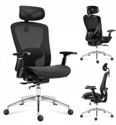 Mark Adler Ergonomikus irodai szék Mark Adler fekete, forgatható, 150kg-ig állítható (MA - EXPERT 5.3 BLACK MESH)