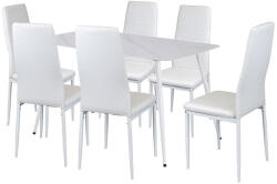  Jenna 6+1 étkező garnitúra fehér