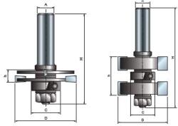 99- Nyél-horony profilhoz szármaró, D 44 - 99-03612P