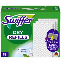 Swiffer száraz törlőkendő készlet, 18db, minden keménypadlóra (8006540307908)