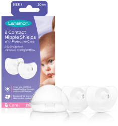 Lansinoh Szemölcsvédők Szilikon Mellvédők Lansinoh 20 mm-ES Tokkal (70193)