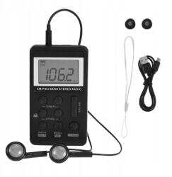 Mini Rádió Kis Zseb Fm Usb Akkumulátor Fejhallgató (XD02099)