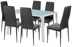  Liana 6+1 étkező garnitúra fekete