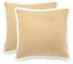  Díszpárnahuzat CLEAR szín vörös nyomott motívum boho bársony 45x45 ameliahome