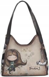 Anekke A024 Anekke Real klasszikus háromrekeszes válltáska kislányokkal (41702-203)