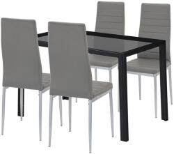 Rowan 4+1 étkező garnitúra szürke-szürke
