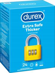 Durex Extra Safe 24 db természetes gumi latexből, hidratált (Durex prezerwatywy grube nawilżane 24szt.)