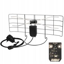 Prolech Szobaantenna Tv Legerősebb DVB-T2 4K Fm MUX8 Erősítő Tápegység DC (6615#)