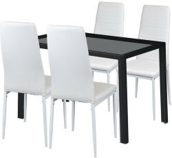  Nicole 4+1 étkező garnitúra fehér - pepita - 182 390 Ft