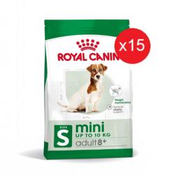 Royal Canin Mini Adult 8+ 800 g szárazeledel idős kutyáknak 8-12 éves korig kis fajtáknak x 15