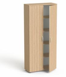 MAYAH Szekrény, 5 rendező magas, kétajtós, polcokkal, MAYAH "Freedom SV-01", kőris SV-R02 K/ IBXSZ01K (SV-R02 K/ IBXSZ01K)