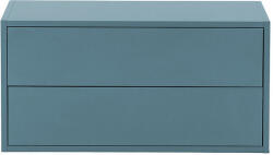 Leziter Boxie 2 fiókos fali szekrény 40x80x37 cm petrol kék