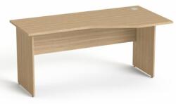 MAYAH Íróasztal, íves, jobbos, laplábbal, 160x80 cm, MAYAH "Freedom SV-23", kőris SV-B7816 K/ IBXA23K (SV-B7816 K/ IBXA23K)